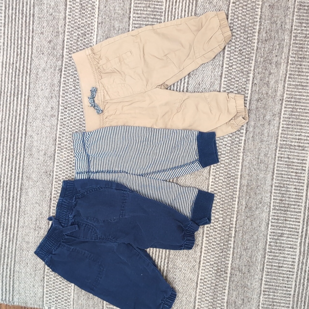3 pants 3-6 months